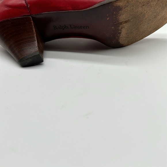 Ralph Lauren leather ankle boots 6 1/2 - Picture 6 of 6